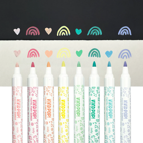 Vivid Pop! Paint Markers Pastel Colors