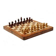 12" Magnetic Wood Folding Chess Set