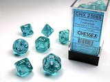 7Poly: Translucent Teal/White