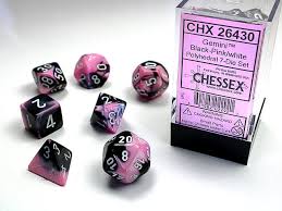 7Poly: Gemini Black-Pink/White
