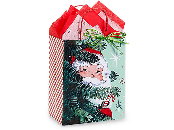 Vintage Santa Gift Bag: Medium