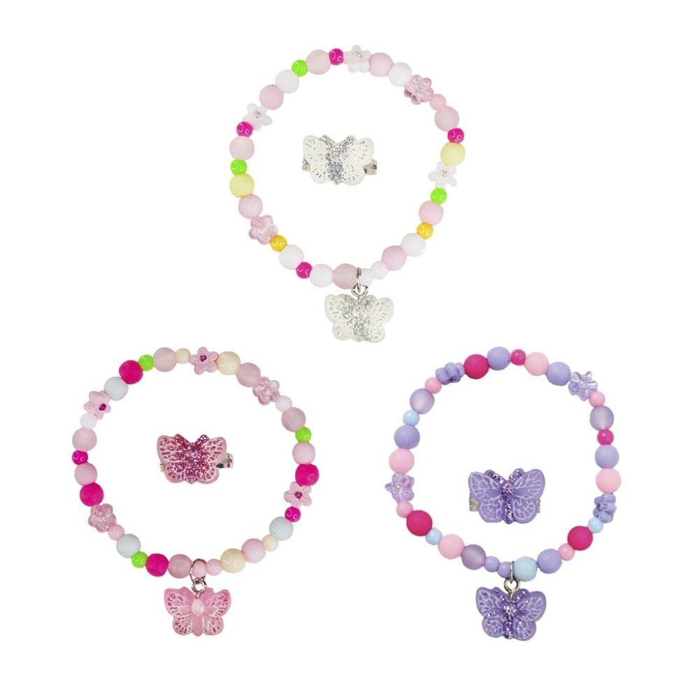 Sparkle Butterfly Bracelet/Ring Set