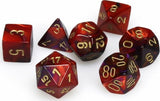 7-Set Cube Gemini Purple and Red with Gold