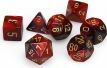 7-Set Cube Gemini Purple and Red with Gold