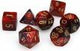 7-Set Cube Gemini Purple and Red with Gold