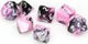 7-Set Cube Gemini Black and Pink with White