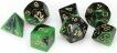 7-Set Cube Gemini Black and Green with Gold