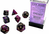 7-Set Cube Gemini Black and Purple with Gold