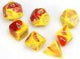 7-Set Cube Gemini Red and Yellow with Silver