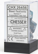 7-Set Cube Gemini Steel and Teal with White