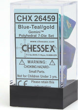 7-Set Cube Gemini Blue and Teal with Gold