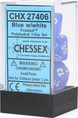 7-Set Cube Frosted Blue with White