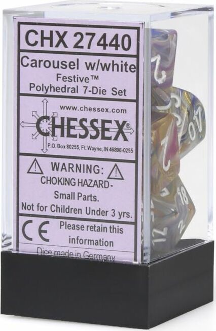 7-Set Cube Festive Carousel with White