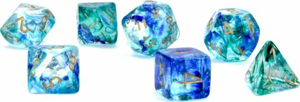 7-Set Cube Luminary Nebula Oceanic with Gold