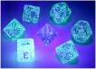 7-Set Cube Borealis Luminary Icicle with Light Blue
