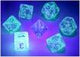 7-Set Cube Borealis Luminary Icicle with Light Blue