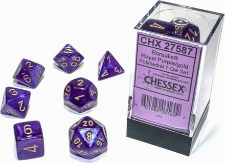 7-Set Cube Borealis Luminary Royal Purple with Gold