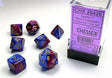 Gemini® Polyhedral Blue-Purple/gold 7-Die Set