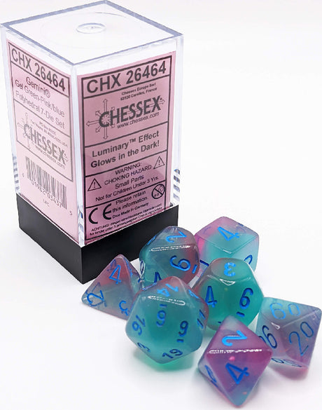 Gemini® Polyhedral Gel Green-Pink/blue Luminary™ 7-Die Set