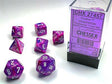 Festive® Polyhedral Violet/white 7-Die Set