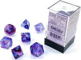 Nebula® Polyhedral Nocturnal™/blue Luminary™ 7-Die Set