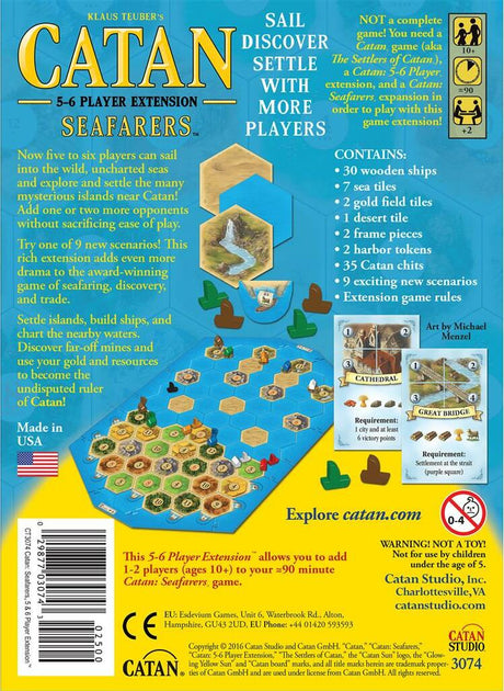 CATAN: Seafarers 5 - 6 Player Extension