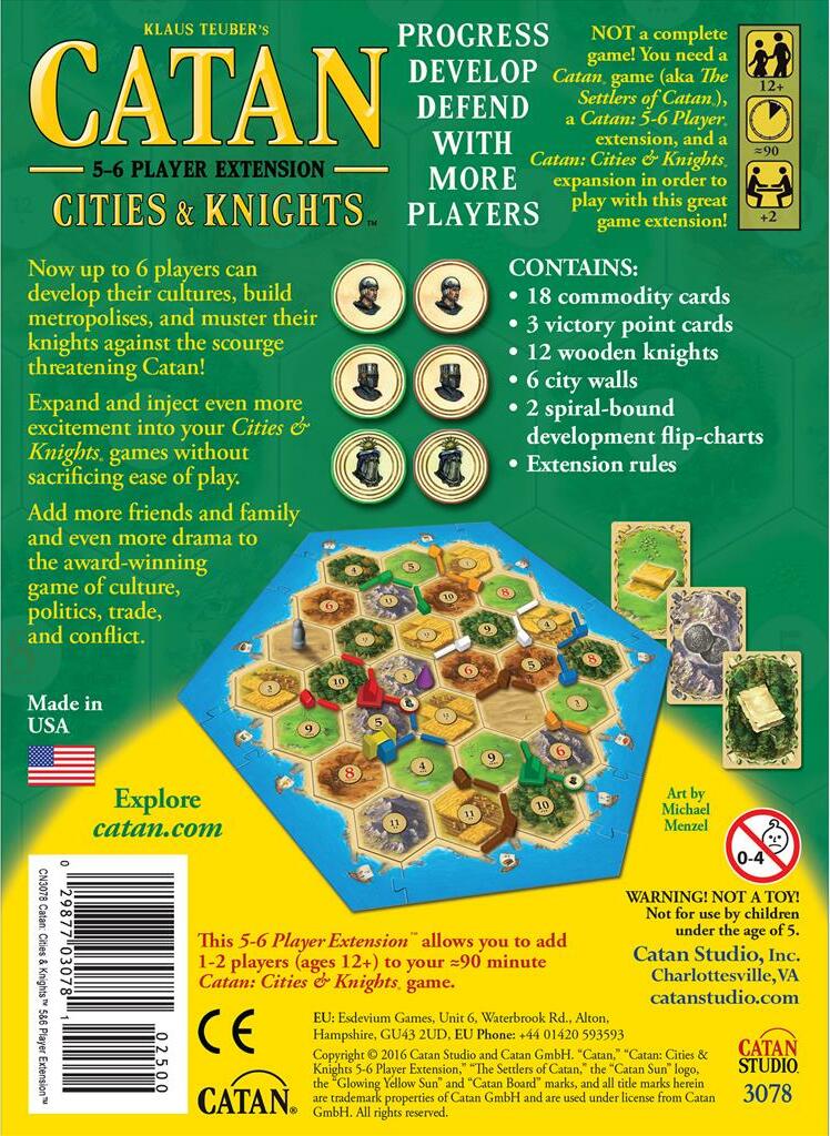 CATAN: Cities & Knights 5 - 6 Player Extension