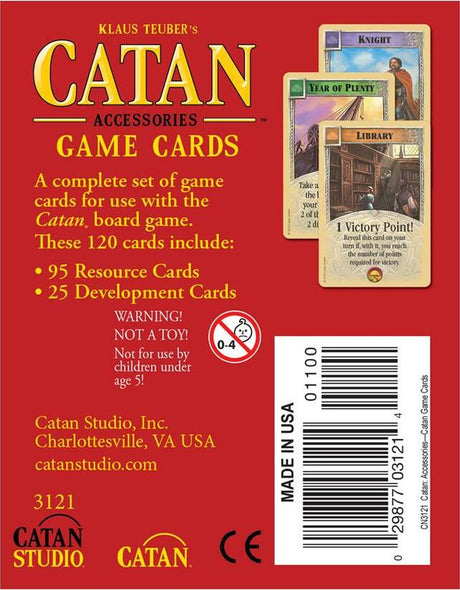 CATAN Replacement Game Cards