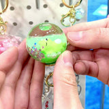 Sleeping Animal Ball Key Charm 