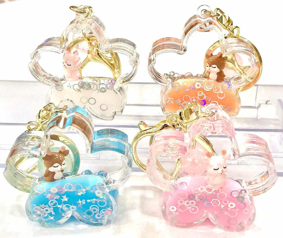 Animal Flower Floaty Key Charm (assorted)
