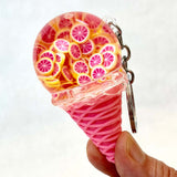 Fruit Ice Cream Floaty Key Charm (assorted)