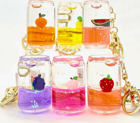 Fruit Can Floaty Key Charm 