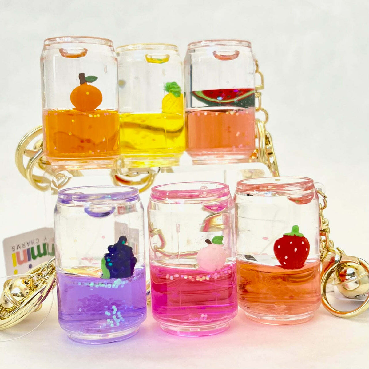 Fruit Can Floaty Key Charm 