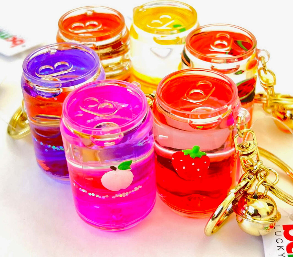 Fruit Can Floaty Key Charm 