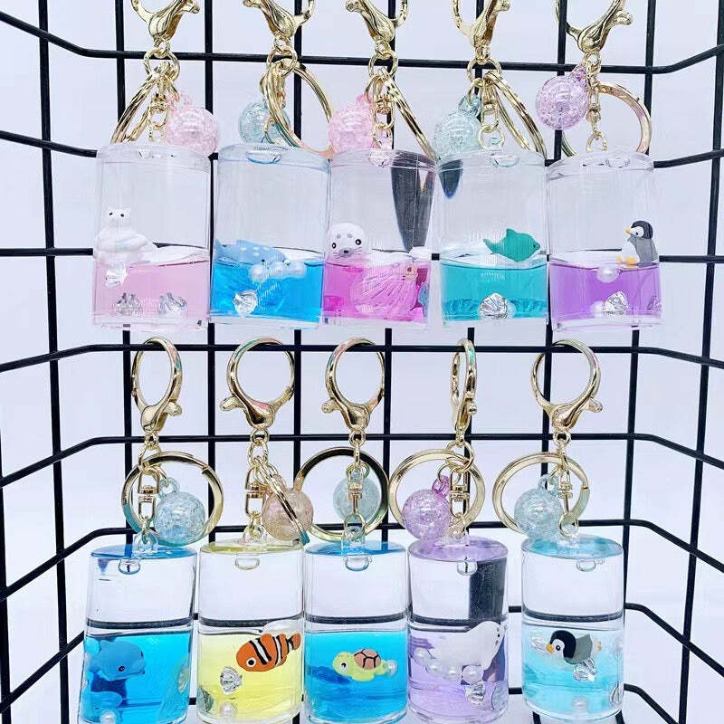 Sea Animal Can Floaty Key Charm 