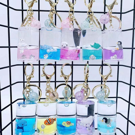 Sea Animal Can Floaty Key Charm 