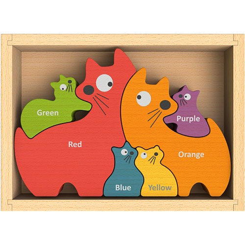 Cat Family Puzzle w/ Curriculum 