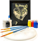 Get Stacked Paint and Puzzle Kit - The Gray Wolf