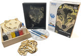 Get Stacked Paint and Puzzle Kit - The Gray Wolf