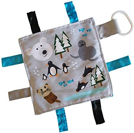 8x8 Polar Animals Crinkle Sensory Toy