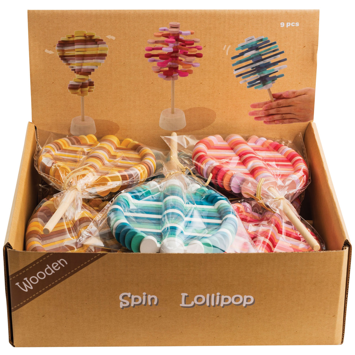 Wooden Spin Lillipop