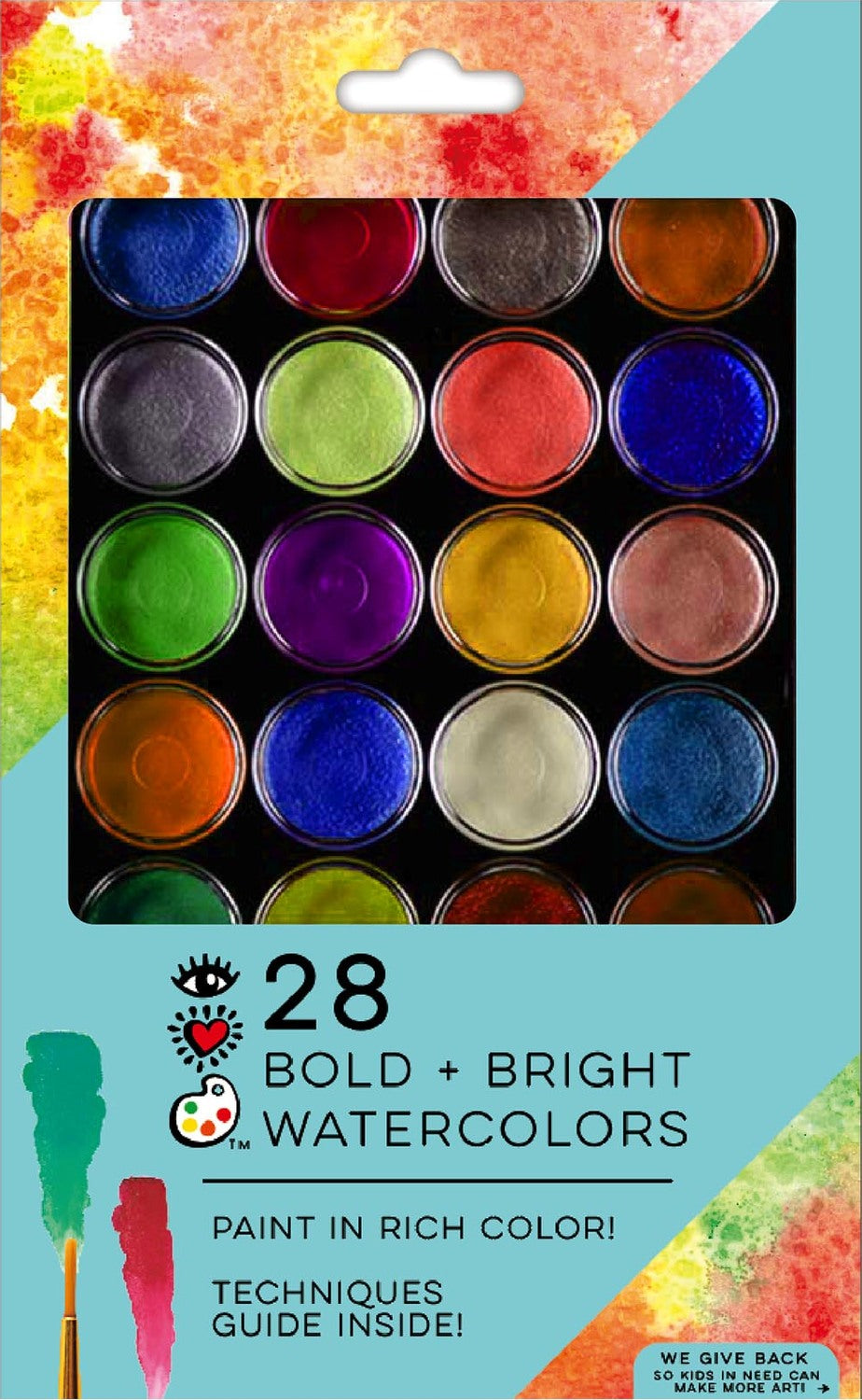 iHeart Art 28 Bold Bright Watercolors