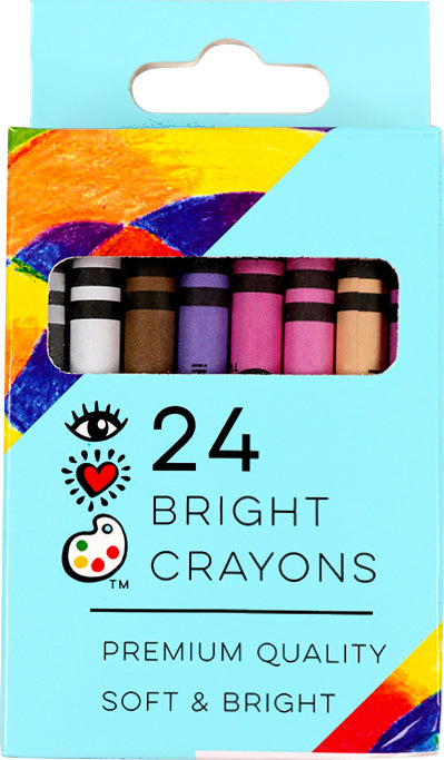 iHeart Art 24 Bright Crayons