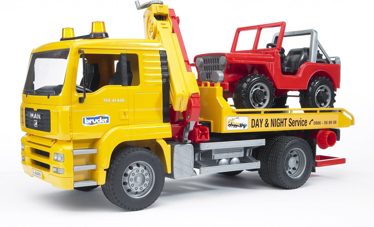MAN Tow Truck W/Jeep
