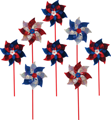 Patriotic Mylar Pinwheels (assorted)