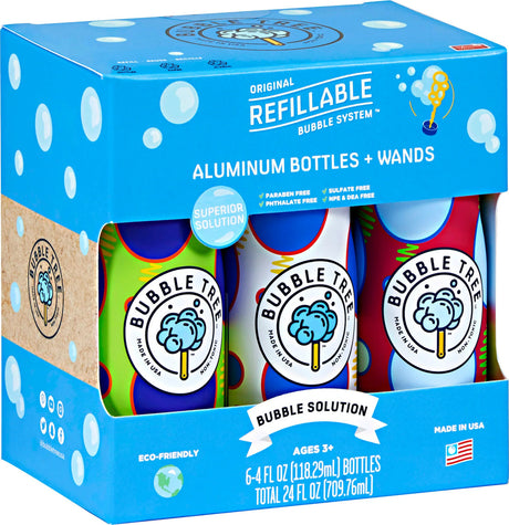 6 pack Aluminum Bubble Bottles