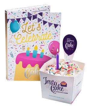 Instacake Cake Card: Let's Celebrate (Vanilla)