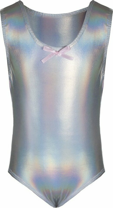 Bodysuit Iridescent Silver (Size 5-6)