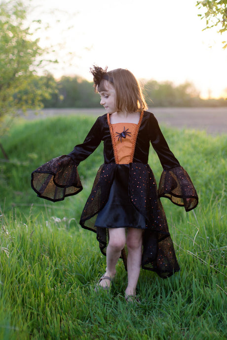 Sybil The Spider Witch Dress & Headband (Size 3-4)