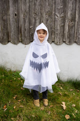 Spooky Ghost Poncho (Size 3-4)